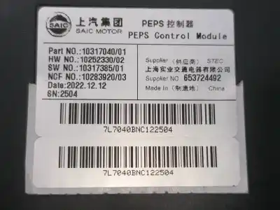 Second-hand car spare part electronic module for mg hs comfort oem iam references 1031704001 1031738501 1025233002