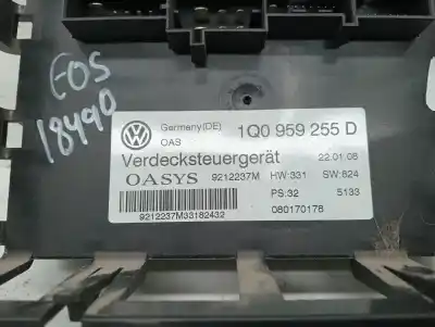 Second-hand car spare part electronic module for volkswagen eos (1f7, 1f8) 2.0 tdi oem iam references 1q0959255d  