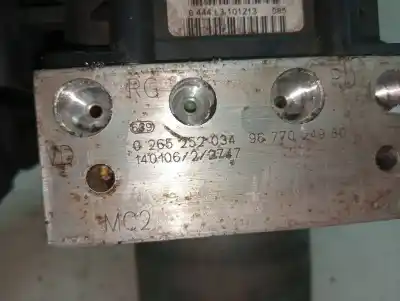 Peça sobressalente para automóvel em segunda mão abs por citroen c4 lim. collection referências oem iam 0265252034  9677024980