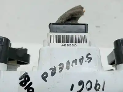 Peça sobressalente para automóvel em segunda mão comando de sofagem (chauffage / ar condicionado)  por dacia sandero basis referências oem iam a42303500  