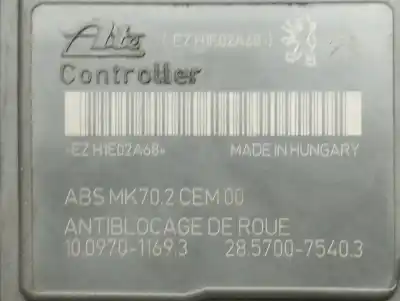 Pezzo di ricambio per auto di seconda mano abs per citroen c3 collection riferimenti oem iam 28570075403 10097011693 