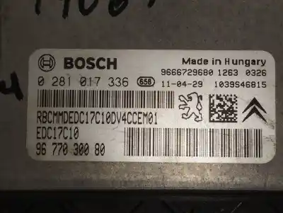 Second-hand car spare part ecu engine control for citroen c3 collection oem iam references 0281017336 9666729680 