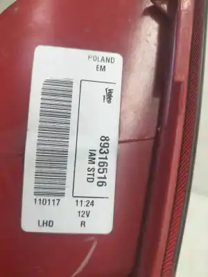 Pezzo di ricambio per auto di seconda mano luci posteriori destra per opel corsa d 1.3 16v cdti cat (z 13 dth / l4i) riferimenti oem iam 89316516 110117 