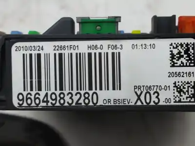 Second-hand car spare part fuse box unit for citroen c3 selection oem iam references 9664983280  