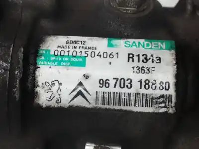 Second-hand car spare part air conditioning compressor for citroen c3 selection oem iam references 9670318880 r134a1363f 
