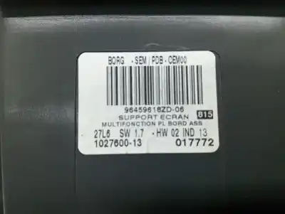 Second-hand car spare part multifunction display for citroen c6 básico oem iam references 96493929zd 96459618zd06 102762006