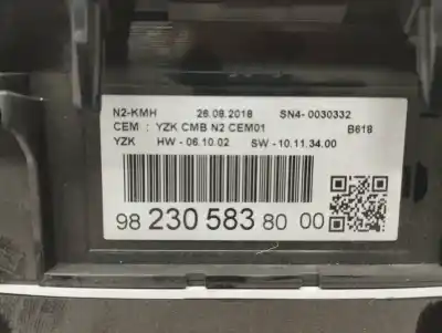 Peça sobressalente para automóvel em segunda mão quadrante por citroen c3 live referências oem iam 9823058380  