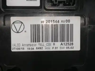 Second-hand car spare part multifunction display for citroen c3 live oem iam references 9824298580  98261544xu