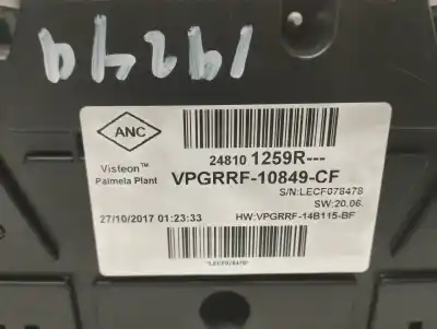 Peça sobressalente para automóvel em segunda mão quadrante por renault clio iv zen referências oem iam 248101259r  