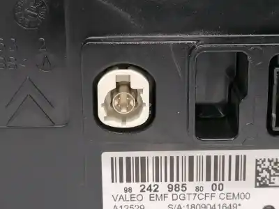 Second-hand car spare part multifunction display for peugeot 308 active bussines oem iam references 9824298580  