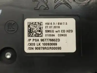 Second-hand car spare part multifunction switch for peugeot 308 active bussines oem iam references 96777660zd  10093069