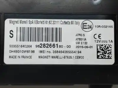 Second-hand car spare part electronic module for peugeot 308 active bussines oem iam references 9828266180  