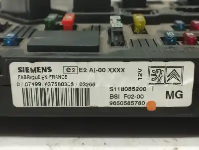 Second-hand car spare part fuse box unit for citroen c2 furio oem iam references 9650585780  s118085200