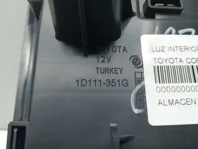 Second-hand car spare part interior light for toyota corolla (e21) hybrid style oem iam references 1d111351g  1d111351g