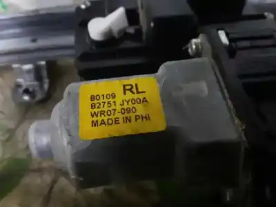 Second-hand car spare part rear left window regulator for renault koleos dynamique pack1 oem iam references 82751jy00a  wr07090