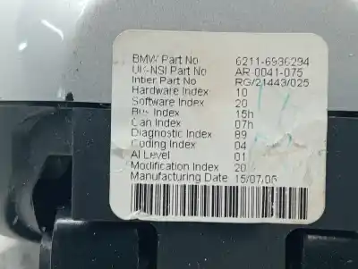 İkinci el araba yedek parçası enstrüman paneli için mini mini (r50,r53) one oem iam referansları 62116936294  