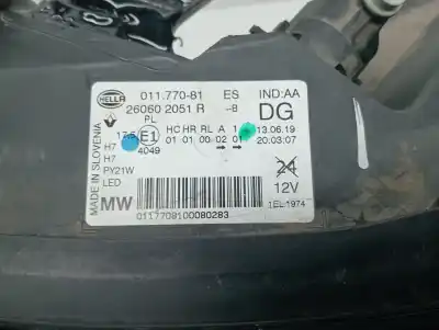 Second-hand car spare part left headlight for renault kadjar life oem iam references 260602051r  