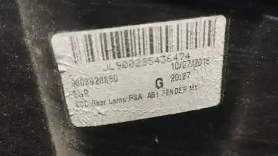 Second-hand car spare part left tailgate light for citroen c3 collection oem iam references 9803928880  