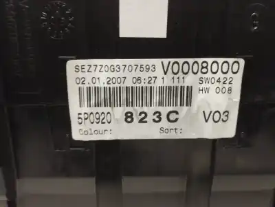 Peça sobressalente para automóvel em segunda mão quadrante por seat toledo (5p2) exclusive referências oem iam 5p0920823c  