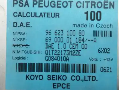 Second-hand car spare part electronic module for citroen c3 1.4 oem iam references 9662310080 6900001184a 