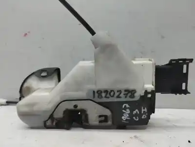 Second-hand car spare part left front door lock for citroen c3 collection oem iam references a04088  