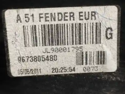 Second-hand car spare part left tailgate light for citroen c3 collection oem iam references 9673805480 jl9000179 