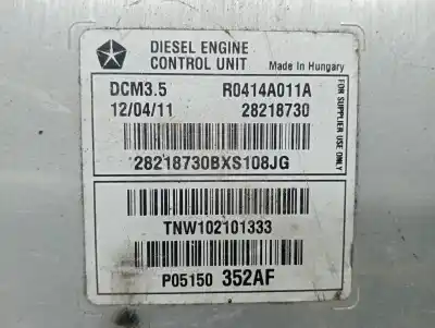 Second-hand car spare part ecu engine control for jeep compass limited 4x4 oem iam references r0414a011a p05150352af 28218730