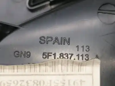 Second-hand car spare part interior left front handle for seat leon (5f1) i-tech oem iam references 5f1837113a  5f1962125