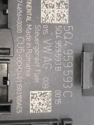 Second-hand car spare part electronic module for seat leon (5f1) i-tech oem iam references 5q4959593c  
