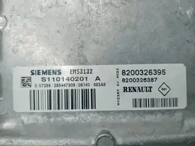 Second-hand car spare part ecu engine control for renault clio ii fase ii (b/cb0) campus oem iam references 8200326395  