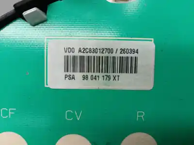 Second-hand car spare part dashboard for citroen c3 feel oem iam references 98041179xt a2c53310299 a2c83012700