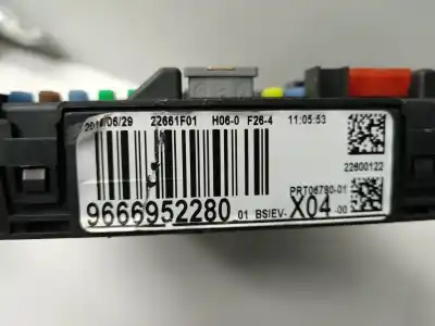 Second-hand car spare part fuse box unit for citroen c3 feel oem iam references 9666952280  