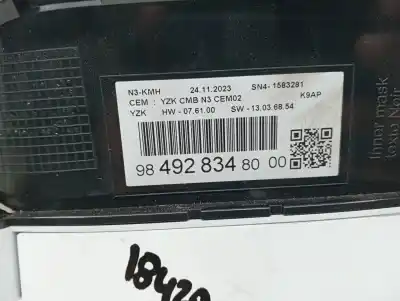 Автозапчастина б/у панель інструментів для peugeot rifter gt line standard посилання на oem iam 9849283480  