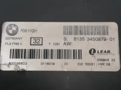Pezzo di ricambio per auto di seconda mano modulo elettronico per mini mini (r56) cooper riferimenti oem iam 6135345097901  