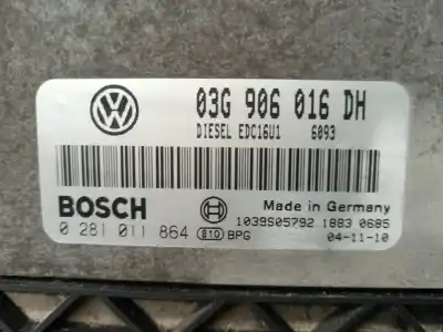Second-hand car spare part ecu engine control for seat toledo (5p2) reference oem iam references 0281011864  