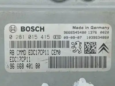 Second-hand car spare part ecu engine control for citroen c6 exclusive oem iam references 0281015415  