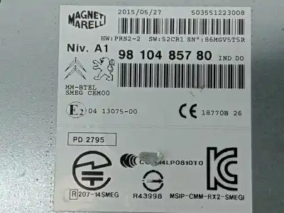 Second-hand car spare part audio system / radio cd for citroen c4 picasso feel oem iam references 9810485780  