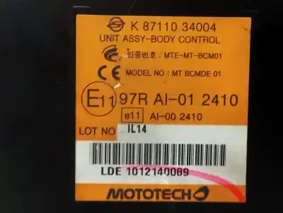 Second-hand car spare part electronic module for ssangyong korando 2.0 td cat oem iam references k8711034004  