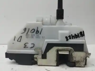 Second-hand car spare part left front door lock for citroen c3 1.4 oem iam references 46982980