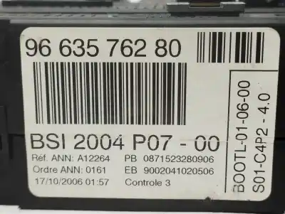 Second-hand car spare part fuse box unit for citroen c3 1.4 oem iam references 9663576280  