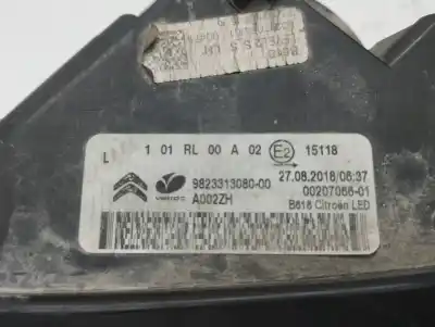 Second-hand car spare part front left headlight for citroen c3 live oem iam references 9823313080  0020706601