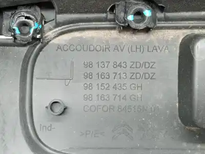 Peça sobressalente para automóvel em segunda mão moldagem por citroen c3 live referências oem iam 98137843  