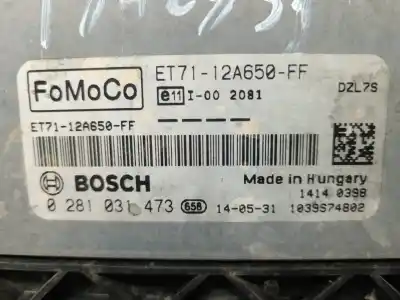 Second-hand car spare part ecu engine control for ford transit courier ambiente oem iam references et7112a650ff  