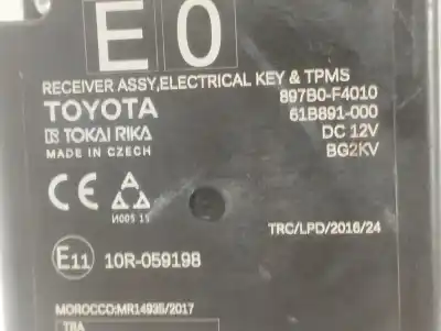 Автозапчастина б/у електронний модуль для toyota c-hr (x10) híbrido hybrid active посилання на oem iam 897b0f4010  