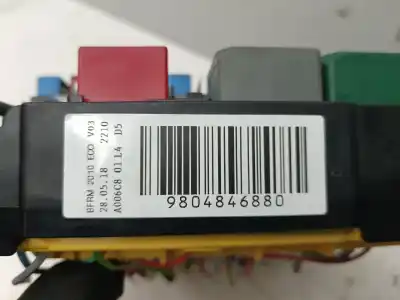 Second-hand car spare part fuse box unit for citroen c3 elle oem iam references 9804846880  