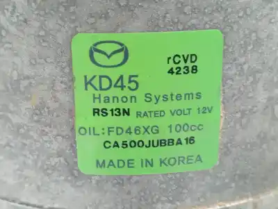 Peça sobressalente para automóvel em segunda mão compressor de ar condicionado a/a a/c por mazda cx-5 signature 2wd referências oem iam fd46xg100cc ca500jubba16 