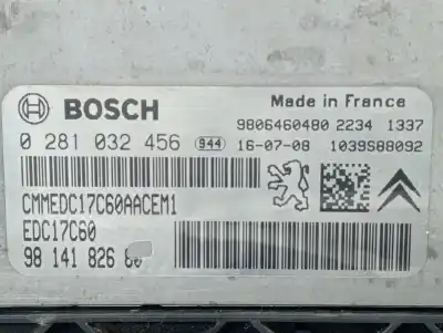 Автозапчасти б/у блок управления двигателем за citroen jumpy combi confort m ссылки oem iam 9806460480 0281032456 9814182680