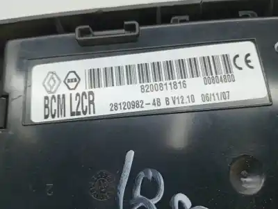Second-hand car spare part electronic module for renault clio iii authentique oem iam references 8200811816  