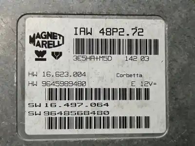 Second-hand car spare part ecu engine control for citroen c3 1.1 collection oem iam references 9648568480  9645989480