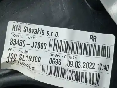 Second-hand car spare part rear right window regulator for kia ceed concept oem iam references 83480j7000 83480j7000 